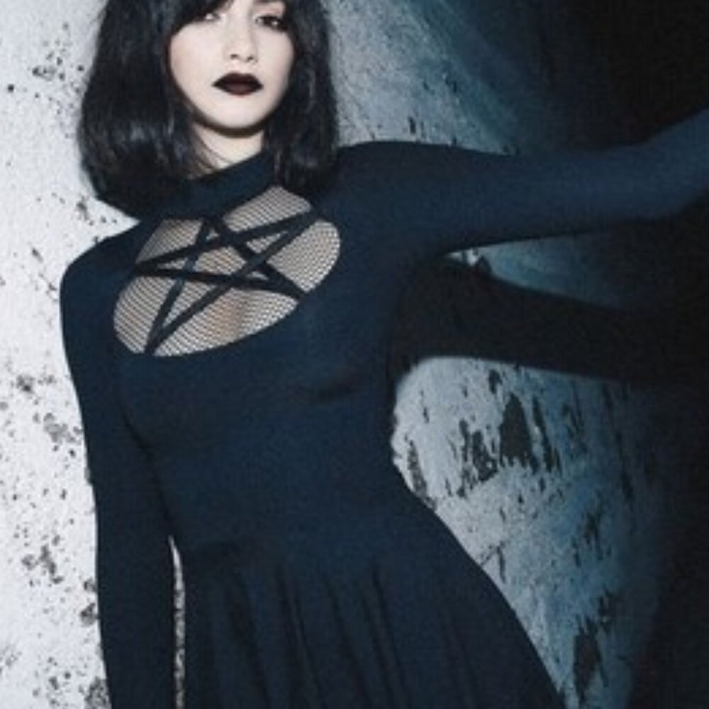 Magic Heart Longsleeve Pentacle Dress